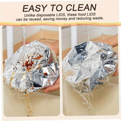 Home dining table & food container aluminum foil heat-retaining cover