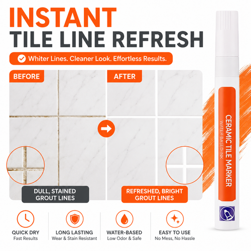 (𝙎𝙥𝙚𝙘𝙞𝙖𝙡 𝙋𝙧𝙤𝙢𝙤𝙩𝙞𝙤𝙣💖)MomoNook Waterproof Tile Grout Marker Pen