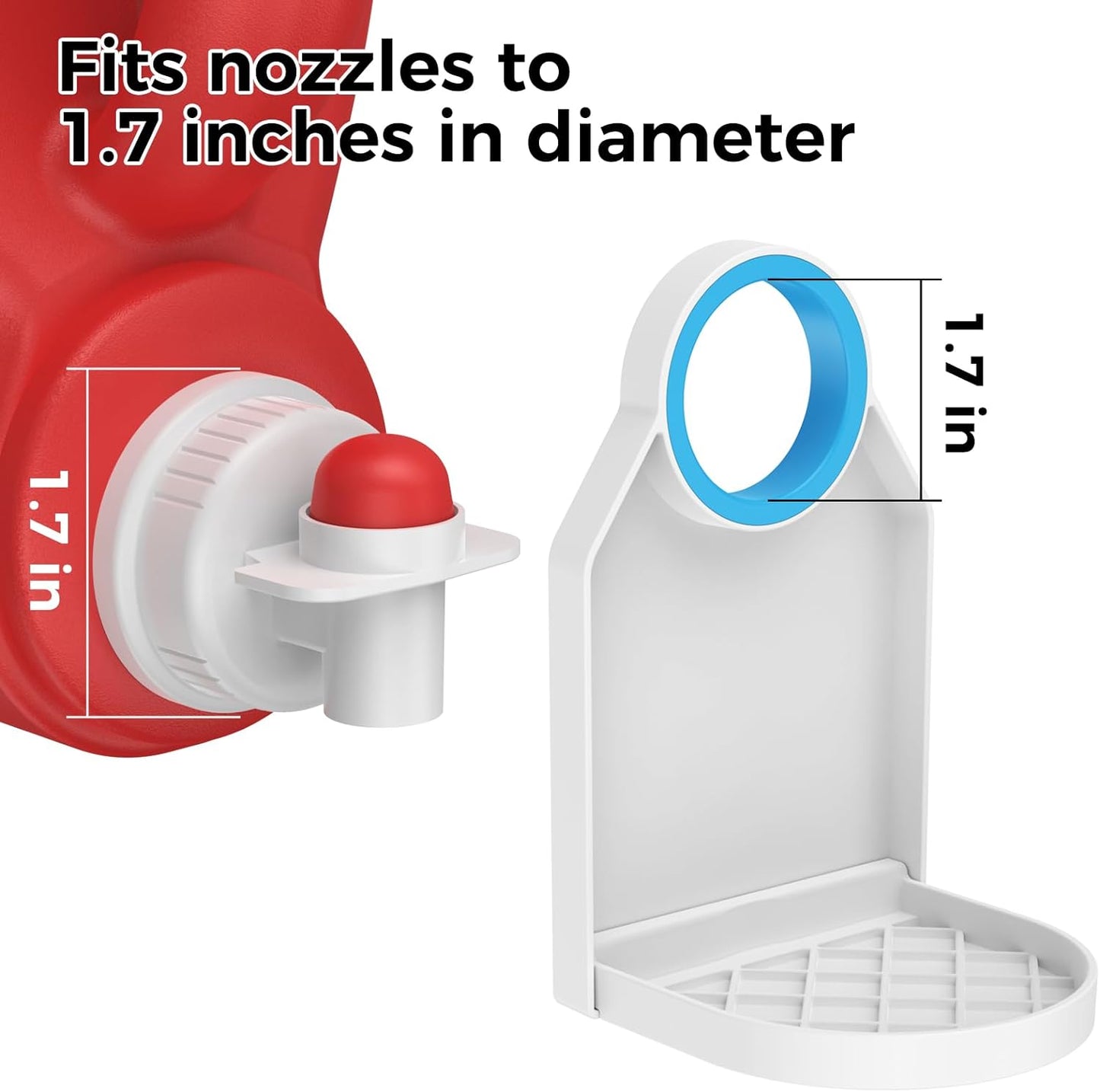 Laundry Detergent Dispenser Cup Holder,Nozzle Upgraded Labor-Saving Switch Easily No More runny or Messy Laundry Detergent, Laundry Cup Holder and drip Tray Room Organization and Storage