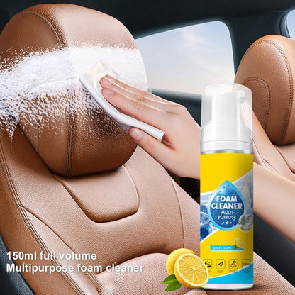 Powerful & Multipurpose Car Interior Foam Cleaner,All-Purpose Rinse-Free Foam CleanerSpray,Effective CarInterior CleanerLeather Car Seat Cleaner,forCleaning The inteerior of All Types of Vehicles