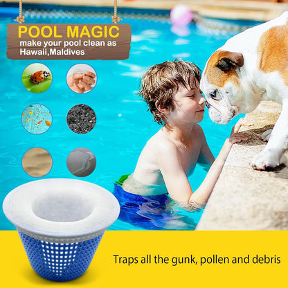 Pool Skimmer Filter Socks for Inground Pool Or Above Ground Pool Filter, Ultra Fine Mesh Screen Liner Skimmer Basket Sock Scum Sock Saver, Debris Leaves Catcher