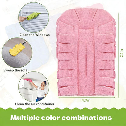 Duster Refills for Swiffer Electrostatic Dust Removal Brush Refills Multisurface 360° Larger Size Dusters with 4X Microfibers Unscented Disposable Dusters Machine Washable Reusable Environmentally Friendly Choice