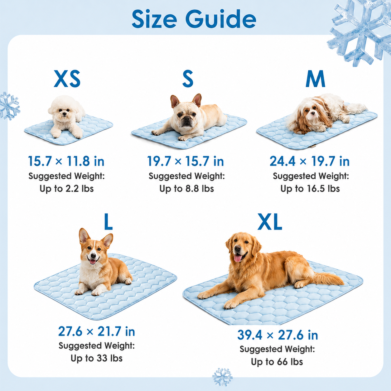 MomoNook Cooling Mat for Dogs, 41" x 28"(Q-Max>0.53), Washable Dog Cooling Mat, Portable Kennel Cooling Pet Pad for Summer, Non-Slip Summer Crate Pad for Large Dog