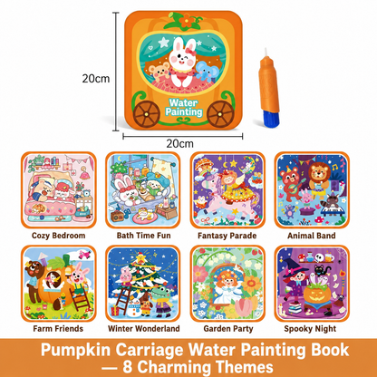 MomoNook Magic Water Painting Book with Pen – Reusable Coloring Book for Kids Age 3-6, No Mess, Educational Drawing Pad for Toddlers, Best Birthday Gift, Viral Toy on TikTok, Montessori Learning Toy early education Watercolor Workbooks