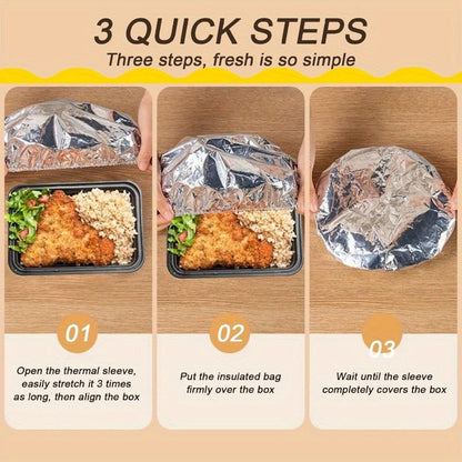 🔥 Hot Deal |30 PCS Home dining table & food container aluminum foil heat-retaining cover, kitchen food insulation and freshness keeping, high-quality aluminum foil.