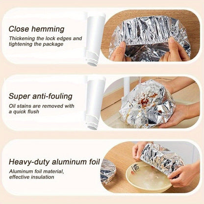 Home dining table & food container aluminum foil heat-retaining cover