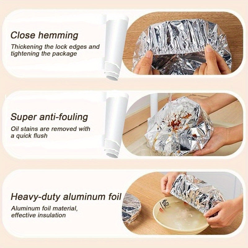 🔥 Hot Deal |30 PCS Home dining table & food container aluminum foil heat-retaining cover, kitchen food insulation and freshness keeping, high-quality aluminum foil.