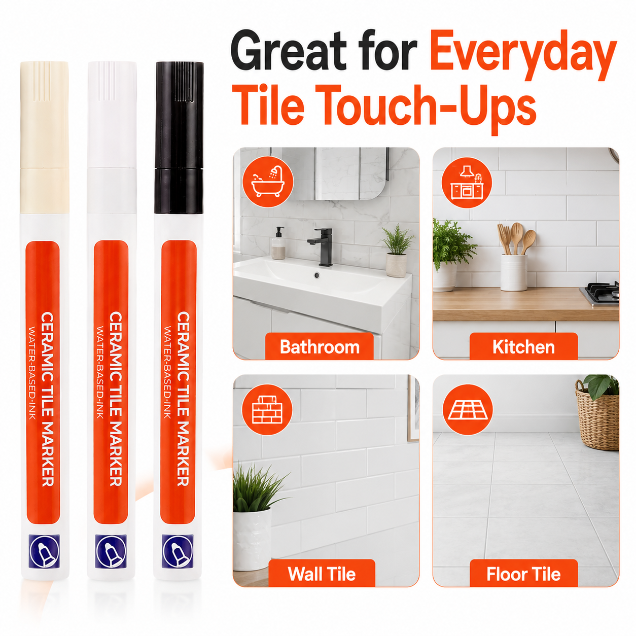 (𝙎𝙥𝙚𝙘𝙞𝙖𝙡 𝙋𝙧𝙤𝙢𝙤𝙩𝙞𝙤𝙣💖)MomoNook Waterproof Tile Grout Marker Pen